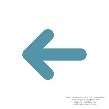 Ok işaret sol simgesi