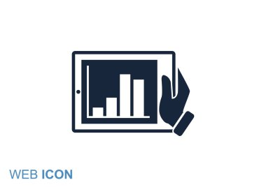 Dijital tablet basit web simgesi