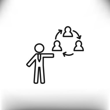 İletişim simgesi olan insan