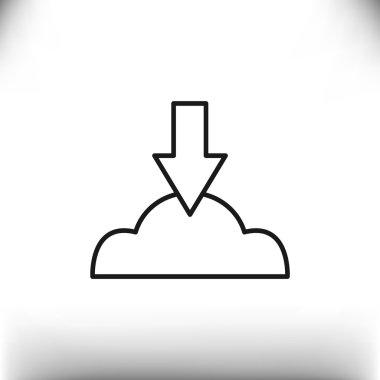 Bulut dosya karşıya yükleme simgesi