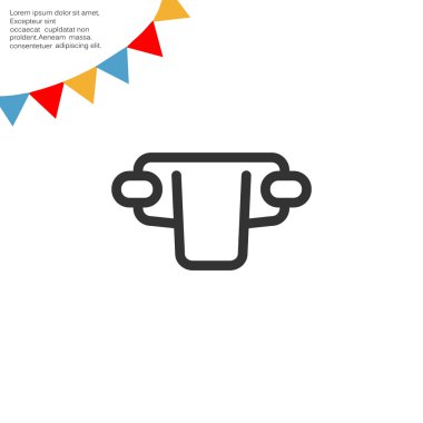 Basit bebek bezi web simgesi