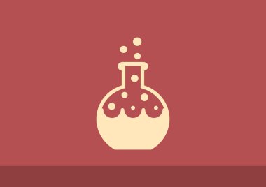Kimyasal şişesi basit web simgesi