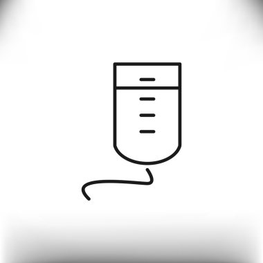 Damla sayacı basit web simgesi