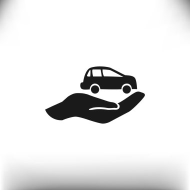 Araba koruma kavramı simgesi