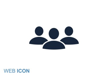 Grup insanlar basit web simgesi