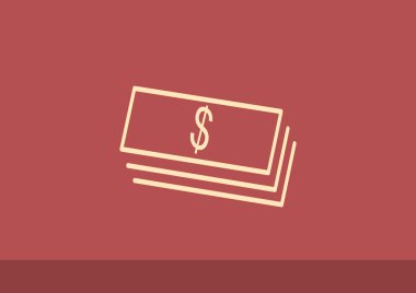 Dolar web simgesi yığını