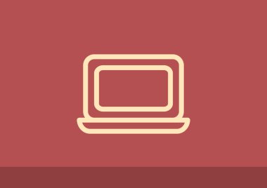 Basit dizüstü web simgesi