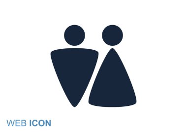 Cinsiyet işaretleri ile WC simgesi