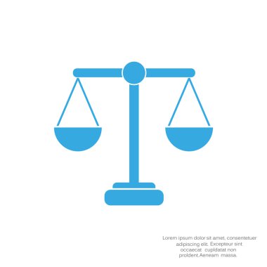 Adalet basit web simgesi ölçekleri