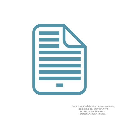 Belge dosya basit web simgesi