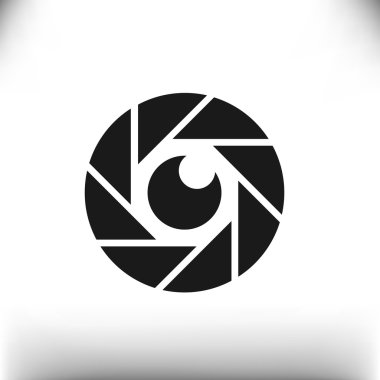 Objektif göz web simgesi