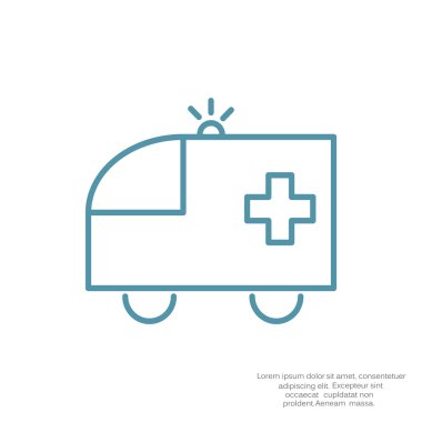 Ambulans araba web simgesi