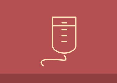 Damla sayacı basit web simgesi