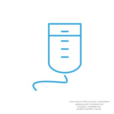 Damla sayacı basit web simgesi