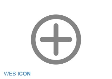 Artı simgesi web simgesi basit