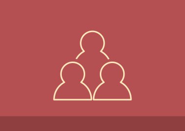 Grup insanlar basit web simgesi