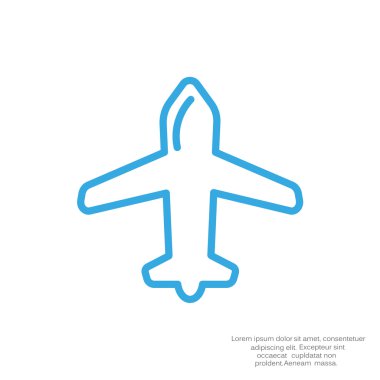 uçak web simgesi