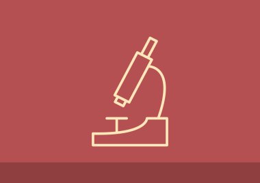 Mikroskop basit web simgesi