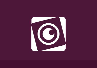 Objektif göz web simgesi