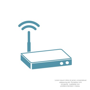 Dalgalar web simgesi ile modem