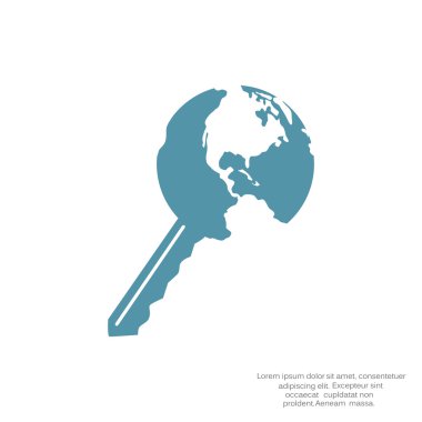 Dünya web simgesi anahtarı