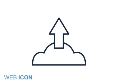 Bulut dosya karşıya yükleme simgesi