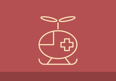 Basit helikopter web simgesi