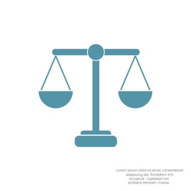 Adalet basit web simgesi ölçekleri