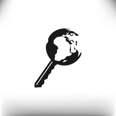 Dünya web simgesi anahtarı