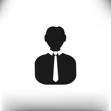 İşadamı siluet web simgesi