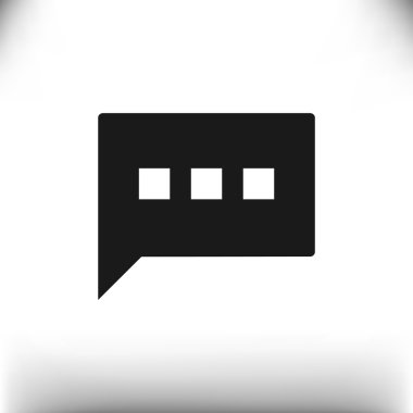 Diyalog kabarcık web simgesi