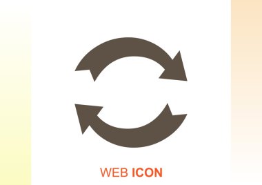 Oklar web simgesi olan daire