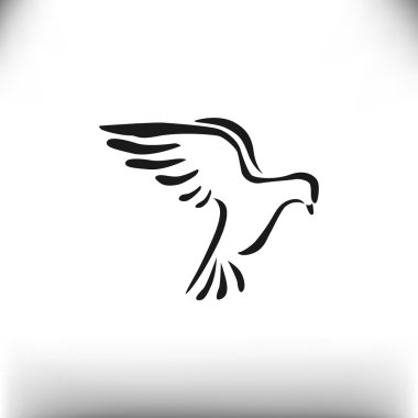 Güvercin basit web simgesi