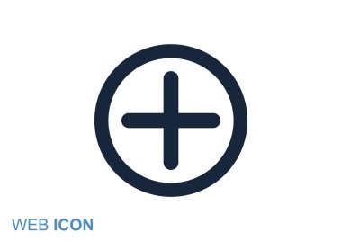 Artı simgesi web simgesi basit
