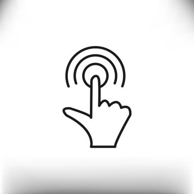 Dokunmatik ekran web simgesi