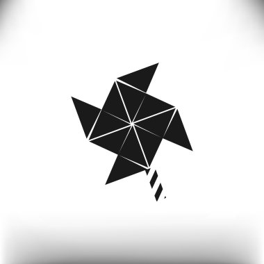 Yel değirmeni pervane oyuncak web simgesi