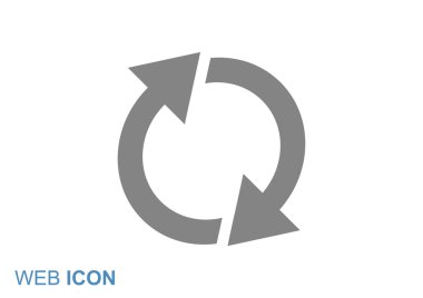 Oklar web simgesi olan daire