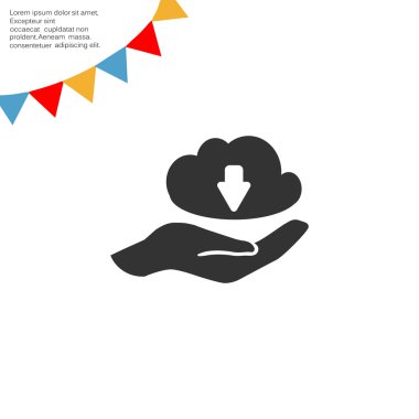 Veri yandan web simgesi bulut