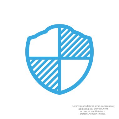 Basit kalkan web simgesi