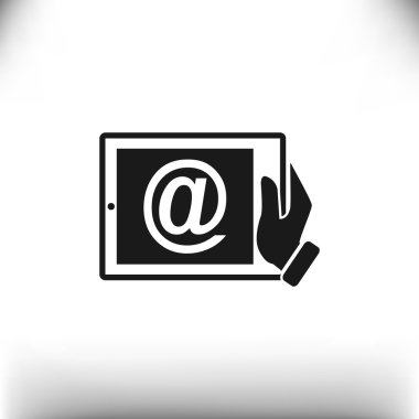 Dijital tablet basit web simgesi