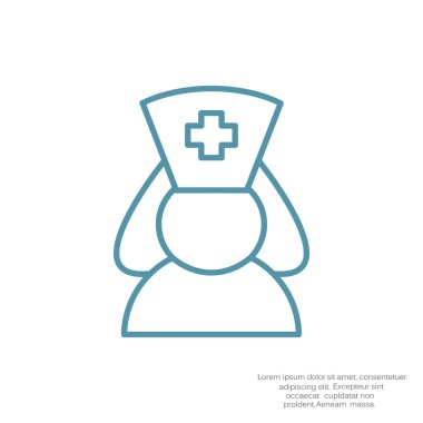 Hemşire siluet web simgesi