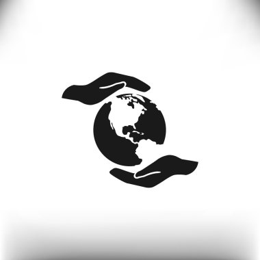 Dünya eller web simgesi