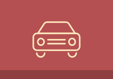 Basit araba web simgesi