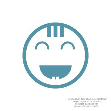 Mutlu bir çocuk yüzü doodle