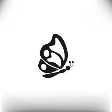 Basit kelebek web simgesi