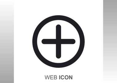 Artı simgesi web simgesi basit