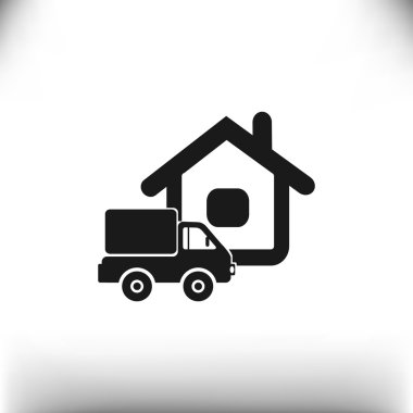 Kamyon evi web simgesinin yanında