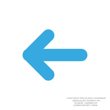 Ok işaret sol simgesi