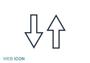 İki ok simgesi, geriye doğru kavramı