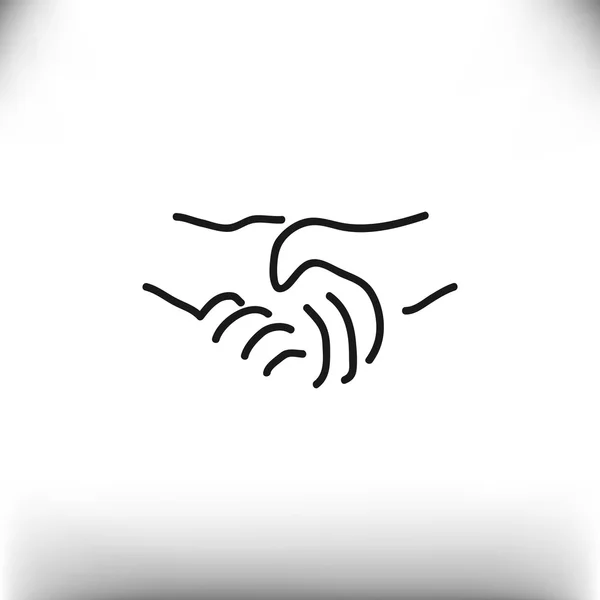 Потискуючи руки символ — стоковий вектор